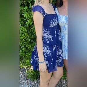 Altar’d State Blue/White floral dress